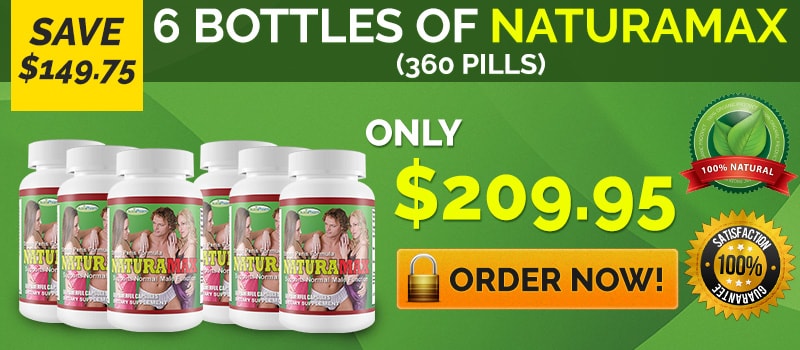 6 Bottle Naturamax Tablets - 350 Pills For Americans